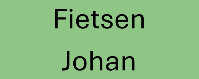 Fietsen Johan